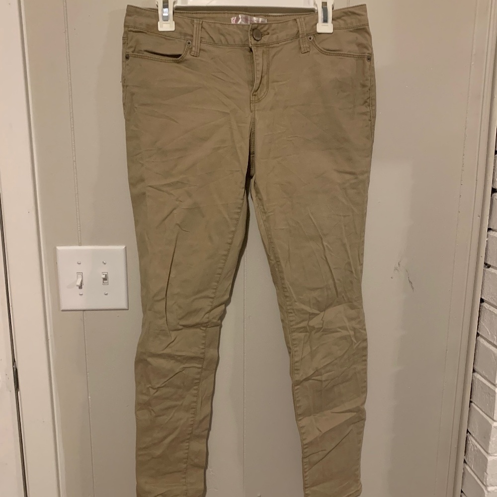 High rise khaki pants